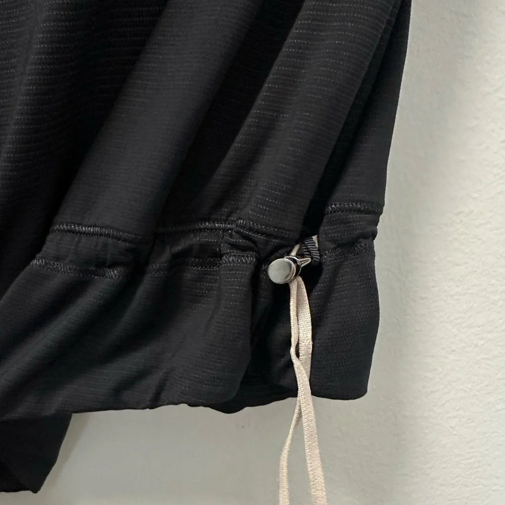 Lululemon Athletica Black Tank Top with Striped Straps